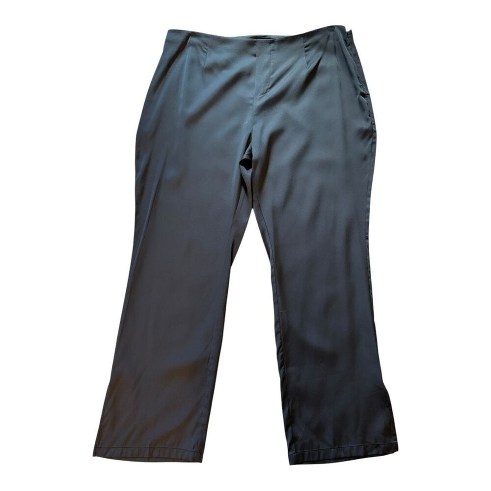 NEW Melrose and Market Women's Size‎ 16 Black Straight Leg Pants Casual NWOT